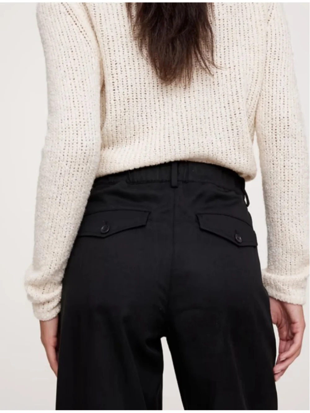 Banana Republic Everyday Wide Leg 100% Linen Pants Black XL NWT $140